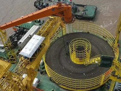 El cable submarino más largo de China hecho con ito-sin